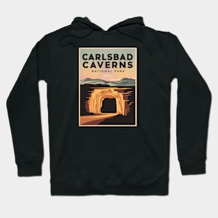 Carlsbad Caverns National Park Retro Poster Hoodie